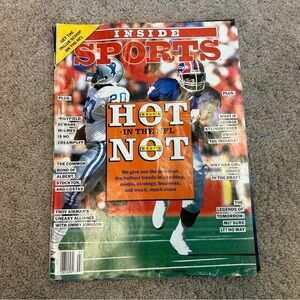 1992 JULY INSIDE SPORTS MAGAZINE - NFL HOT & NOT vintage collectors